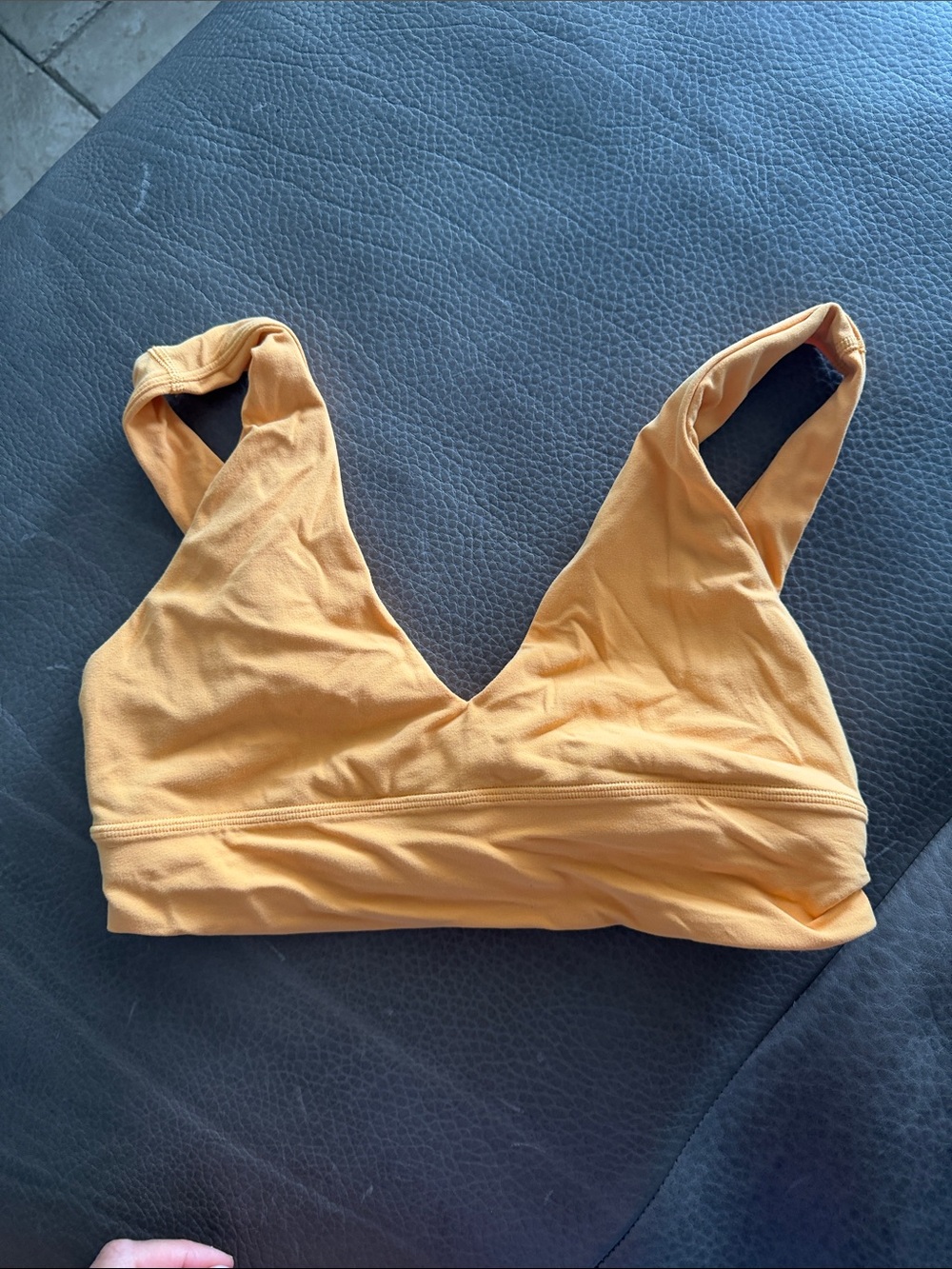 Soft V-Neck Bralette in Mustard
